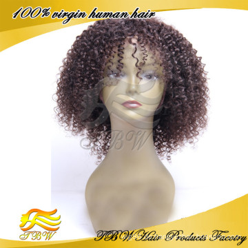 2015 neue Art Kurzen Kinky Curl Mongolischen Remy Haar Geflochtene Perücken